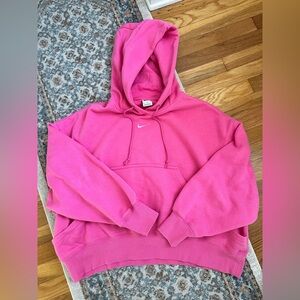 Nike Vibrant Pink Pullover Phoenix Oversized Hoodie Medium